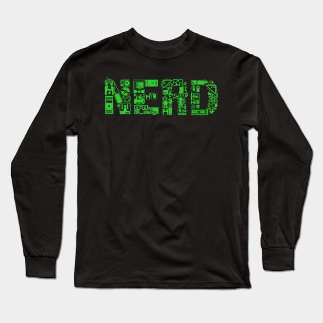 Nerd Long Sleeve T-Shirt by WMKDesign